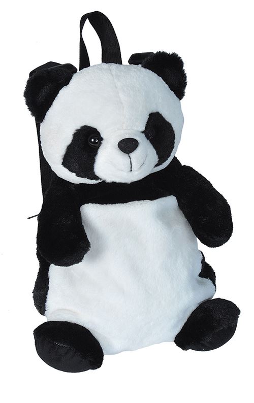 Wild Republic sac à dos panda junior 2,7 litres en peluche noir/blanc