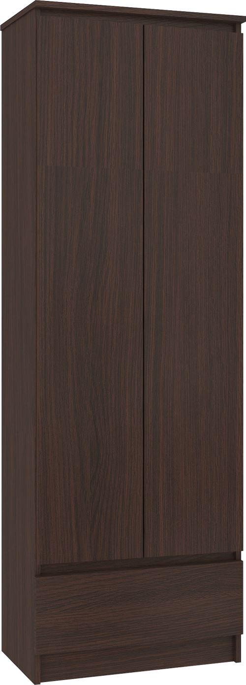 ALTO | Meuble de rangement multi-fonctionnel 180x60x35 cm | Bibliothèque moderne salon séjour bureau 1 tiroir + 2 portes | Wenge