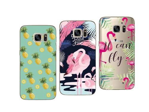 Pack de 3 Coques souples et résistante avec impression de qualité pour Samsung Galaxy S7