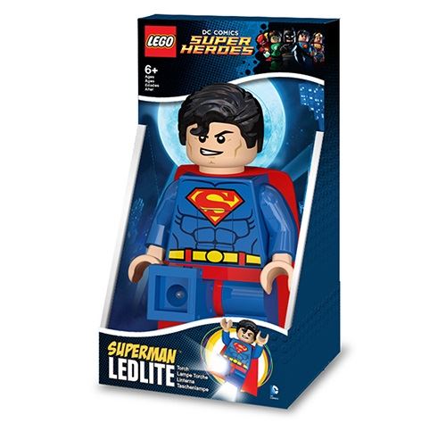 Lego led - lgtob20t - super héros - lampe torche superman