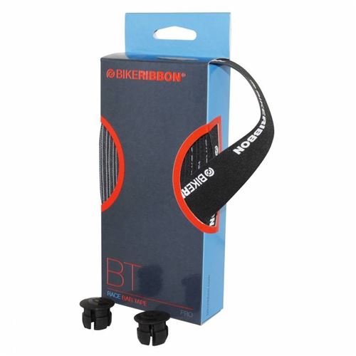 Ruban de guidon bikeribbon scrub noir marquage bikeribbon blanc