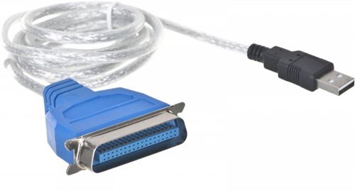 Lanberg ad 0028 w usb 2.0 fiche mâle a vers lpt iee 1284 (36pol) fiche adaptateur blanc ad-0028-w