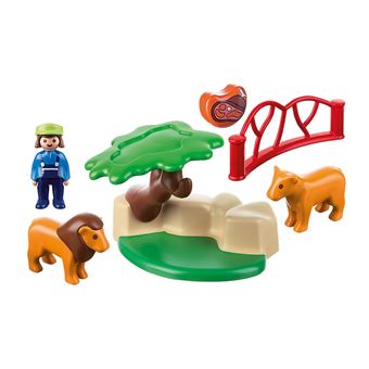 Playmobil 1.2.3 9378 Lions avec enclos