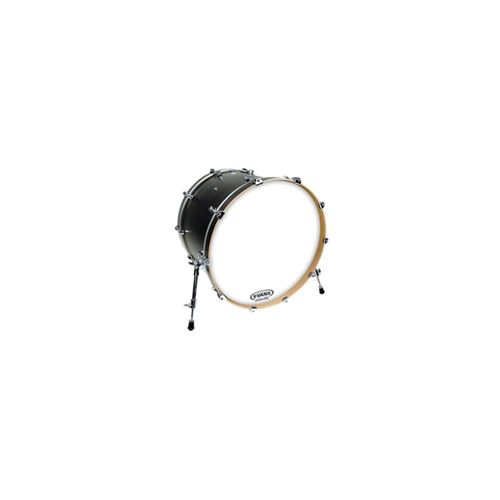 Evans BD28RSW-NP - Peau de résonance pour grosse caisse blanche EQ3 lisse, sans ouverture, 28 pouces