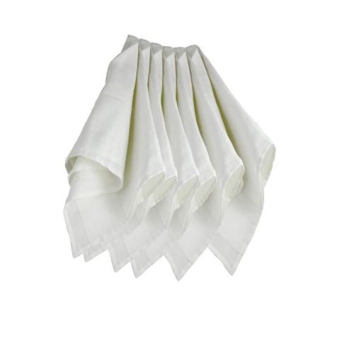 TROIS KILOS SEPT 1 Lot de 6 langes 70x70 cm Blanc