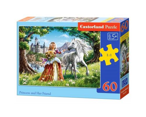 Puzzle 60 Pièces : La Princesse et son Cheval, Castorland