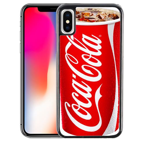 Coque pour iPhone XS fast food coca cola