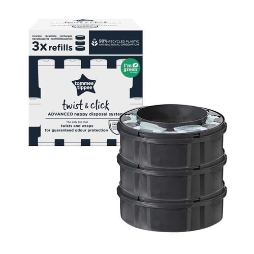 Tommee Tippee - Recharges Poubelles Twist & Click X3 - Compatibles Avec Bac Tec