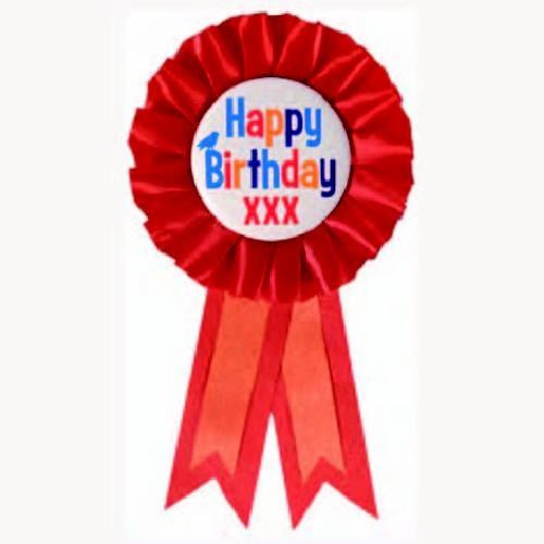 Rosette joyeux anniversaire
