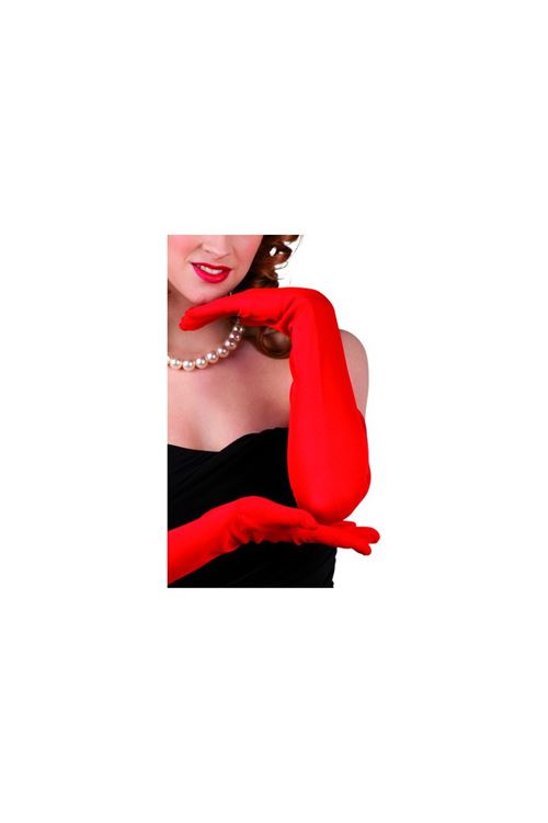 Gants stretch rouge