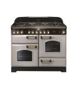 Piano de cuisson gaz falcon cdl110dfrp/b-eu gris perle laiton