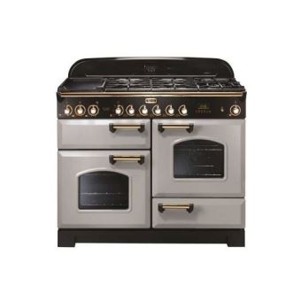 Piano de cuisson gaz falcon cdl110dfrp/b-eu gris perle laiton