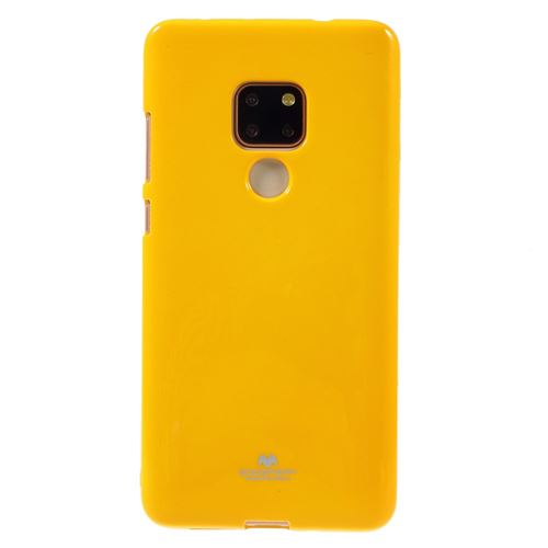 Coque en TPU souple comme des paillettes jaune pour votre Huawei Mate 20