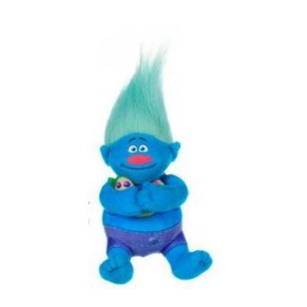 Trolls - Peluche Biggie 923cm, cheveux bleu clair - Qualité super douce de Trolls - 1