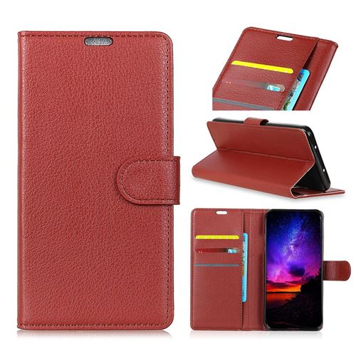 Etui en PU marron pour votre Huawei P Smart (2019)/Honor 10 Lite