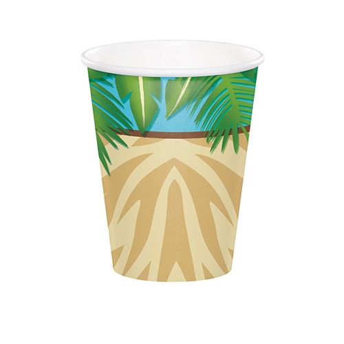 8 gobelets carton 256 ml safari adventur
