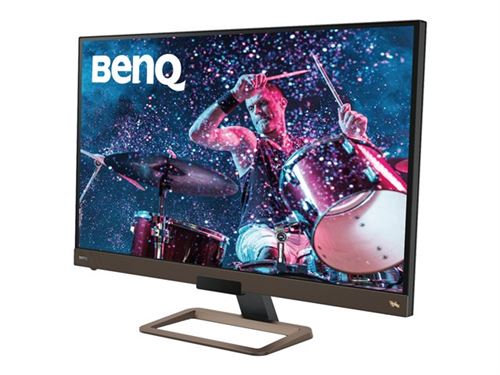 BenQ EW3280U - Écran LED - 32 - 3840 x 2160 4K UHD (2160p) @ 60 Hz - IPS - 400 cd/m² - 1000:1 - 5 ms - 2xHDMI, DisplayPort, USB-C - haut-parleurs avec subwoofer - noir, marron métallisé