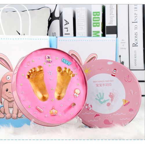 Bébé Main Pied Costume du nouveau-né créatif commémoratif cadeau Handprint boue