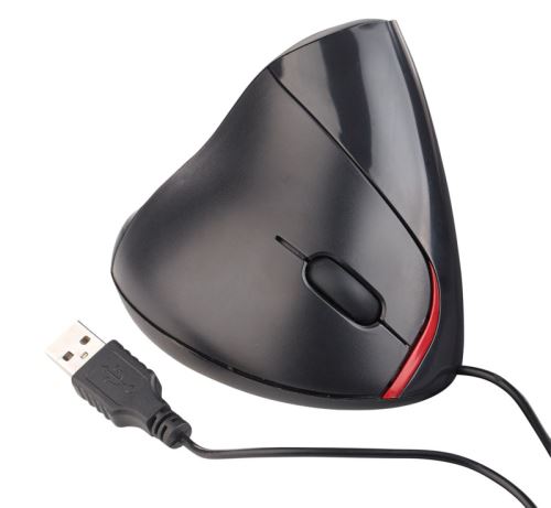 Souris optique USB verticale et ergonomique 1600 dpi 5 boutons - Filaire