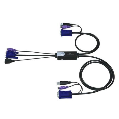 ATEN CS52A Hybrid - commutateur écran-clavier-souris/audio/USB - 2 ports - Ordinateur de bureau