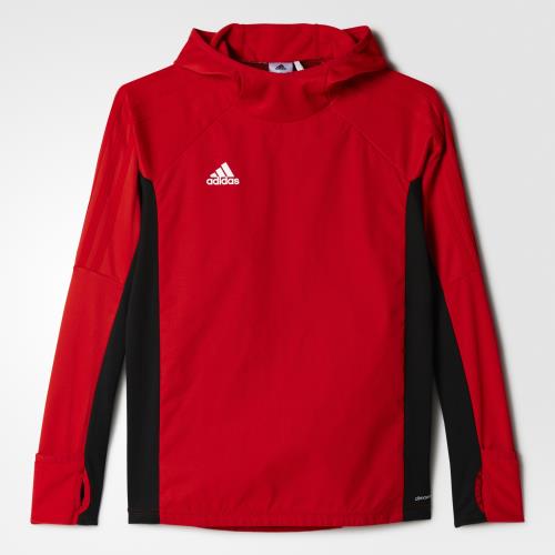 Adidas - Sweat junior adidas Tiro 17 Warm - 11/12 ans - rouge foncé/noir/blanc