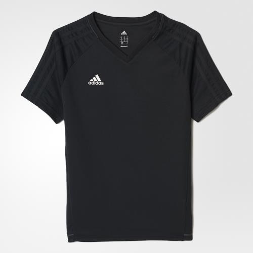 Adidas - Maillot junior adidas training Tiro 17 - 9/10 ans - noir/gris foncé/blanc
