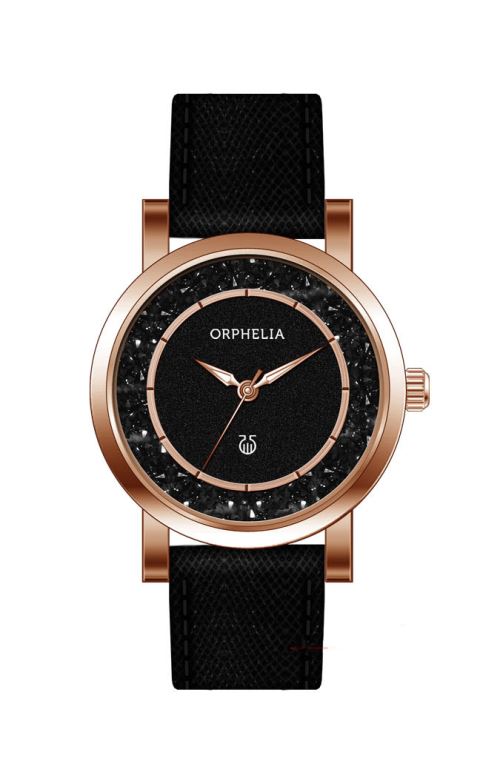 ORPHELIA Montre Hermosa Noir pour Femmes-11702
