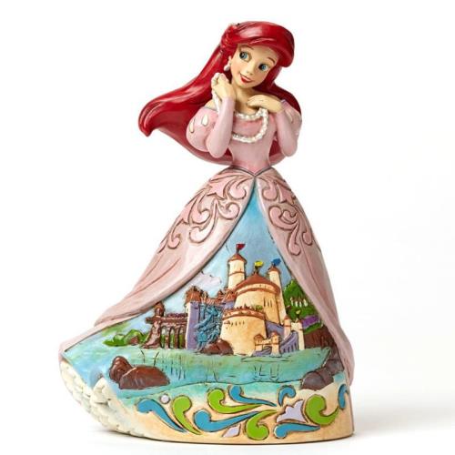 Figurine Ariel la petite Sirène en Robe de Bal - Château - Disney Traditions Jim Shore