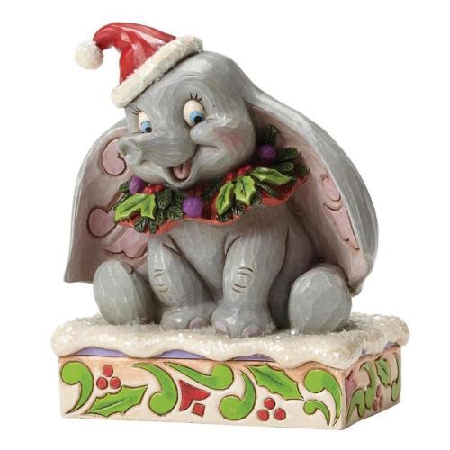 Figurine Dumbo Noël - Anniversaire 75 ans - Disney Traditions Jim Shore