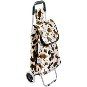 Chariot De Courses A Roulettes Imprime Tendance Animal Leopard Cabas De Courses Achat Prix Fnac