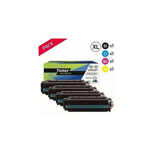 Compatible HP 312A Pack 4 Toners Noir, cyan, magenta et jaune