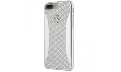 Coque Ferrari carbone gris silver pour iPhone 7 PLUS