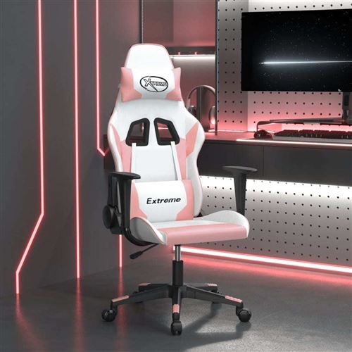 Non Communiqué Blanc Chaise Gaming Vidaxl H. 118 Cm Non Pliable Interieur En Metal