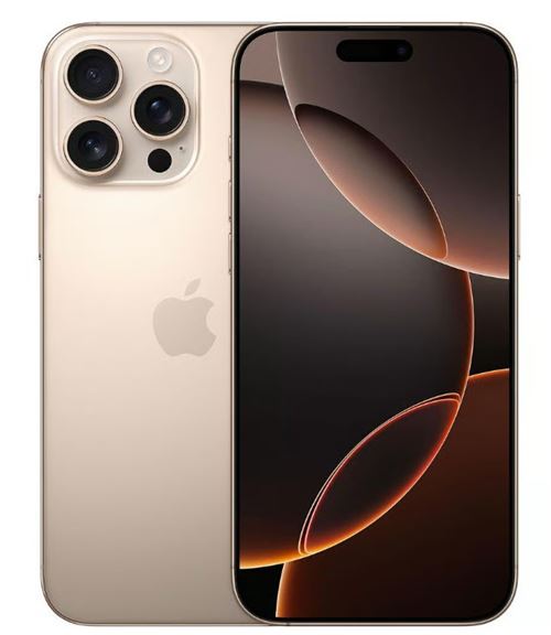 Apple iPhone 16 Pro Max 6,9"" 512Go Or Reconditionné avec batterie neuve État correct - N/A reconditionné disponible sur Fnac