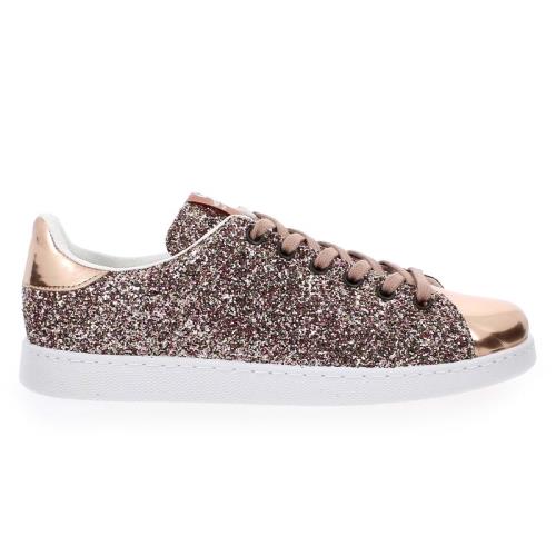Chaussures basses cuir ou simili Victoria Paillette rose metal Rose taille : 37 réf : 75403