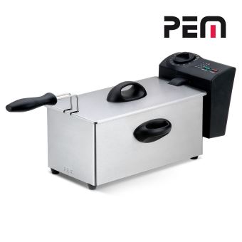 Friteuse à huile en inox 2000W - Capacité 3L avec cuve indépendante - 1