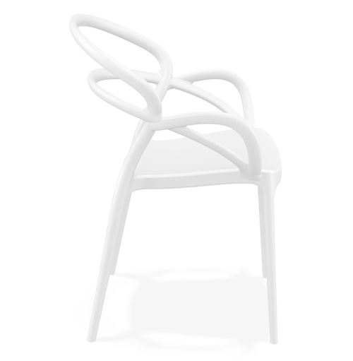 Chaise de terrasse 'JULIETTE' design blanche Chaise de terrasse 'JULIETTE' design blanche