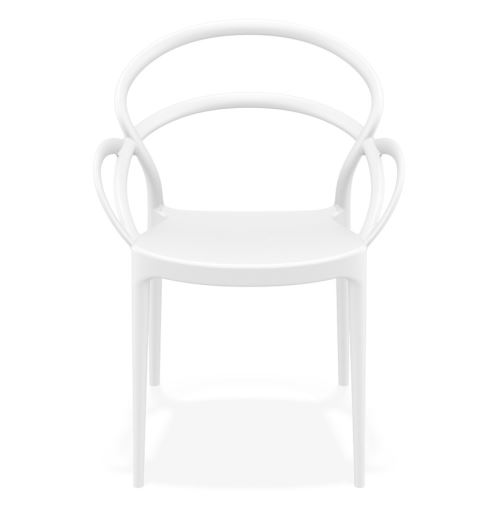 Chaise de terrasse 'JULIETTE' design blanche Chaise de terrasse 'JULIETTE' design blanche