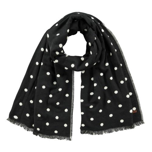 Barts Garonne Noir Taille unique Écharpe à motifs Adulte Femme