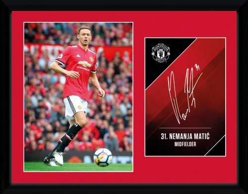 Photographie Encadrée Manchester United Matic 17/18