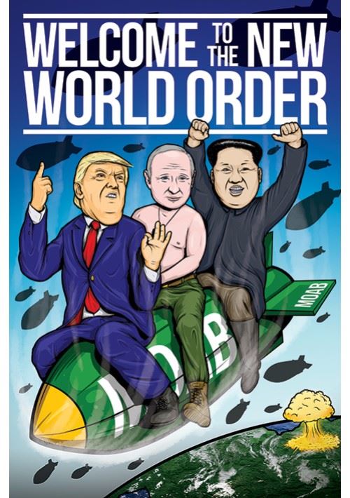 Affiche Maxi Trump, Putin et Kim Jong Un