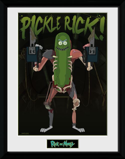 Photographie encadrée Rick et Morty Rat Suit Pickle Rick