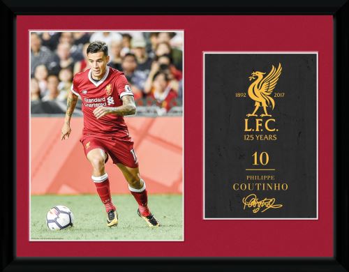 Photographie Encadrée Liverpool Coutinho 17/18