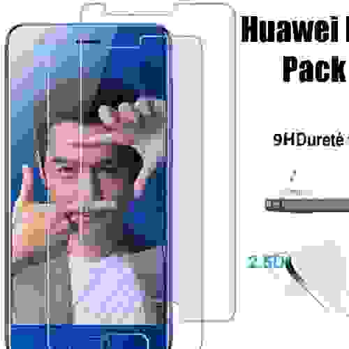 Huawei Honor 9 Vitre protection d'ecran en verre trempé incassable Advansia Tempered Glass (Lot de 2) - Advansia