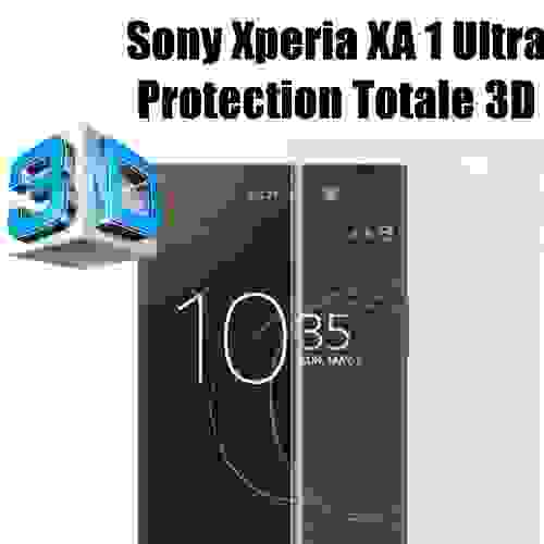 Sony Xperia XA1 Ultra Vitre protection d'ecran en verre trempé incassable protection integrale Full 3D Tempered Glass - Advansia