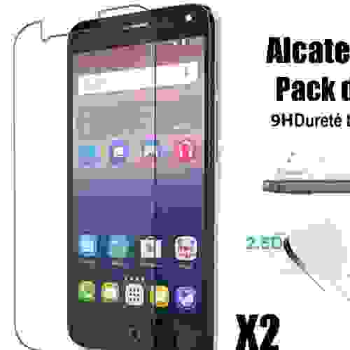 Alcatel U5 Vitre protection d'ecran en verre trempé incassable Advansia Tempered Glass (Lot de 2) - Advansia