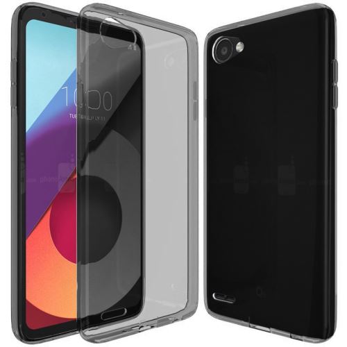 Housse LG Q6 Etui Housse Coque de protection Ultra Fine Silicone TPU Gel [Jelly - Noir] - ADVANSIA