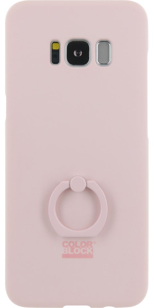 Coque rigide avec bague intégrée Colorblock rose pour Samsung Galaxy S8 G950