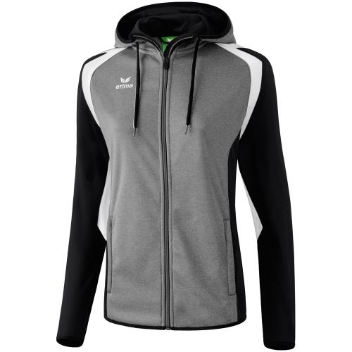 Erima - Veste d'entraînement à capuche Femme Erima Razor 2.0 - L - gris chiné/noir/blanc
