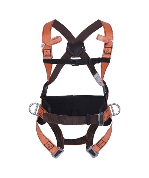 Harnais Antichute Ceinture4Pts(Noir/Orange-Xl/Xxl)